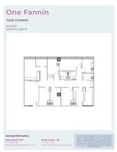 7400 Fannin St, Houston, TX à louer Plan d’étage– Image 1 sur 1