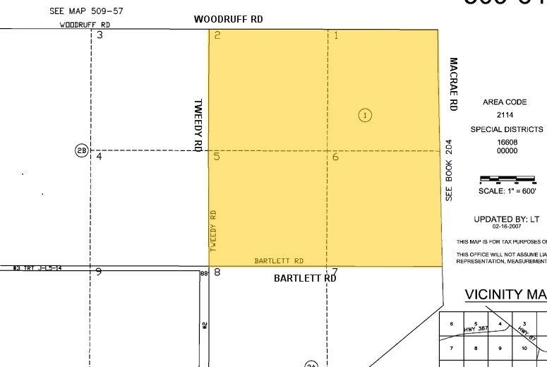 SW Woodruff Rd & MacRae Rd, Coolidge, AZ à vendre - Plan cadastral – Image 2 sur 2