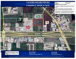 Plus de détails pour N Heideke St, Seguin, TX - Terrain à vendre