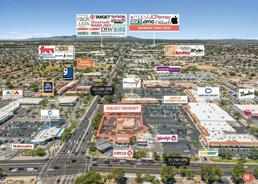5912-5920 W Bell Rd, Glendale, AZ à vendre - Photo de l’immeuble – Image 3 sur 6