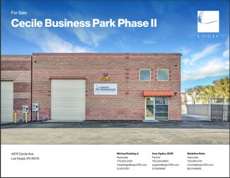 Plus de détails pour 4876 Cecile Ave, Las Vegas, NV - Industriel/Logistique à vendre