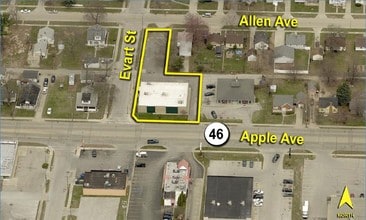 1314 E Apple Ave, Muskegon, MI - VUE AÉRIENNE  vue de carte