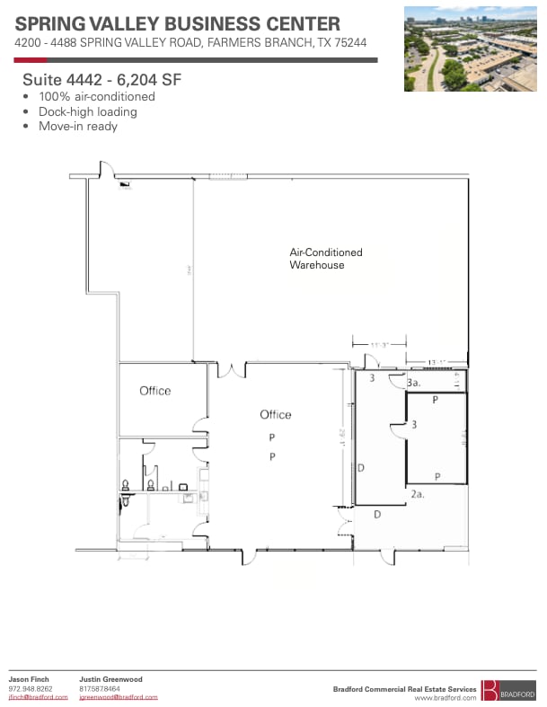 4440-4460 Spring Valley Rd, Dallas, TX à louer Plan d’étage– Image 1 sur 1