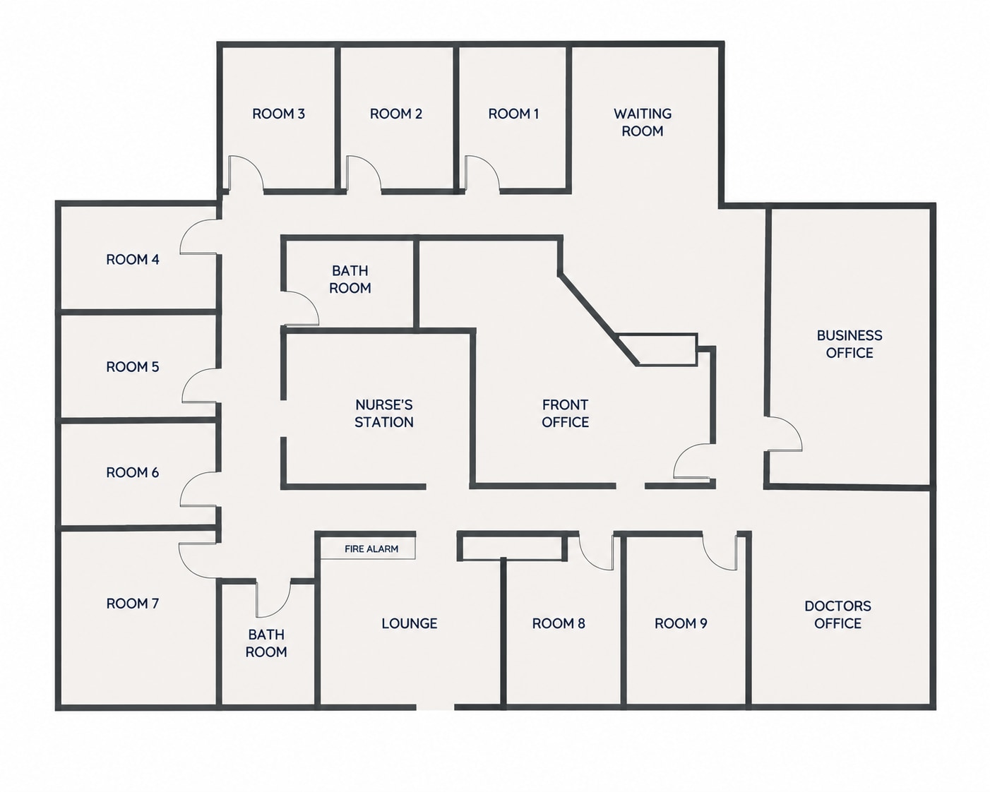 6820 Parkdale Pl, Indianapolis, IN à louer Plan d’étage– Image 1 sur 1