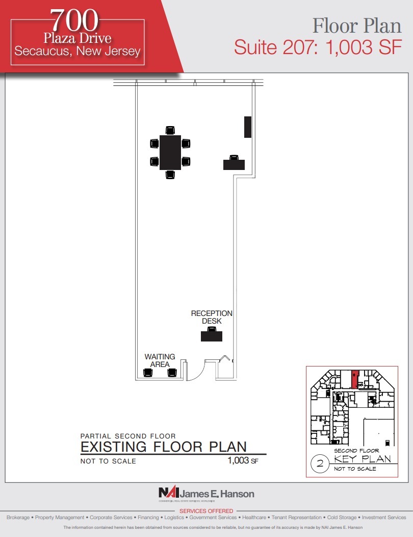 700 Plaza Dr, Secaucus, NJ à louer Plan d’étage– Image 1 sur 1