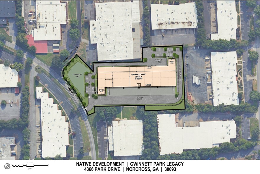 4366 Park Dr, Norcross, GA à louer - Plan de site – Image 2 sur 2