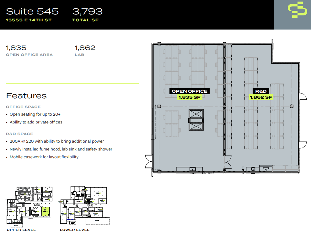 15555 E 14th St, San Leandro, CA à louer Plan d’étage– Image 1 sur 3