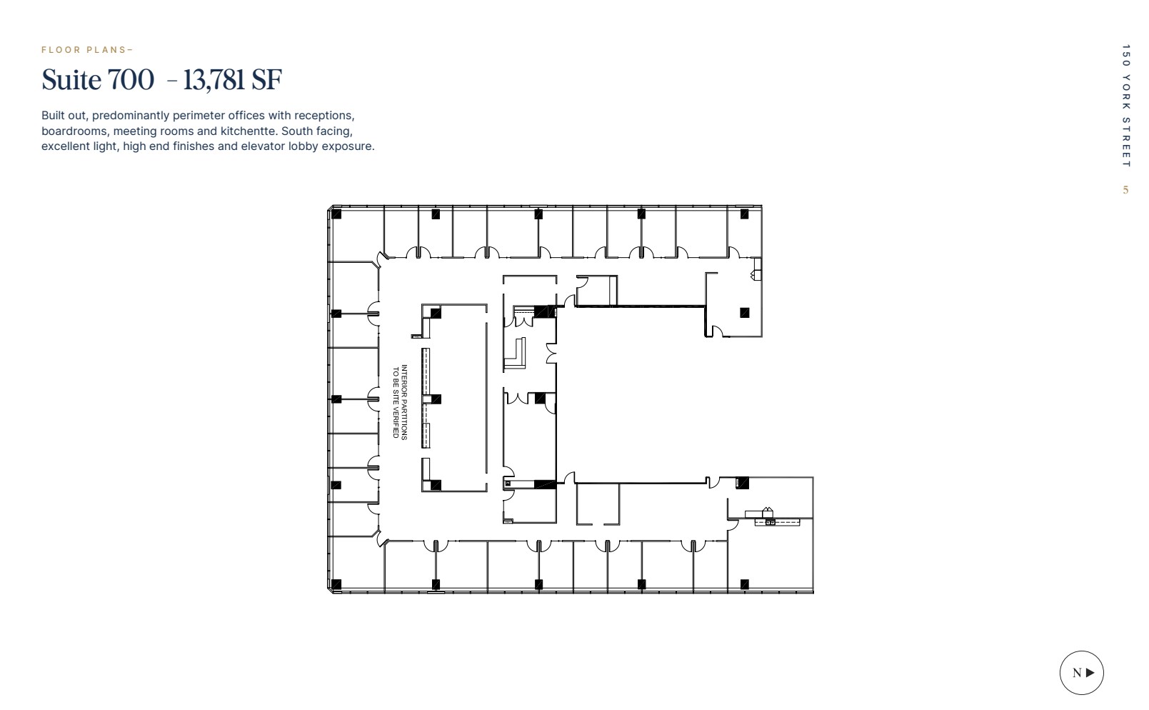 150 York St, Toronto, ON à louer Plan d’étage– Image 1 sur 1