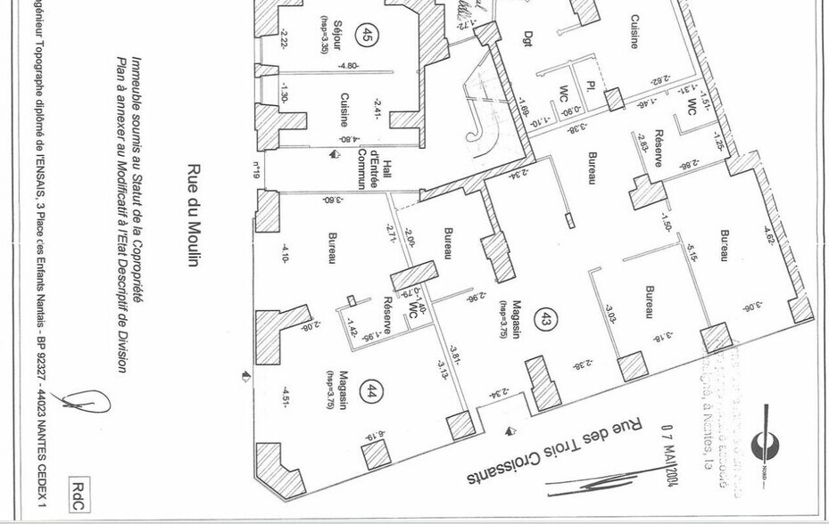 Local commercial dans Nantes à louer - Plan d’étage – Image 2 sur 2
