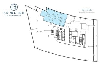 55 Waugh Dr, Houston, TX à louer Plan d’étage– Image 1 sur 1