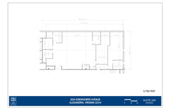 2034 Eisenhower Ave, Alexandria, VA à louer Plan d’étage– Image 1 sur 1