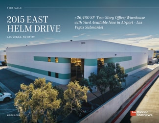 Plus de détails pour 2015 Helm Dr, Las Vegas, NV - Industriel/Logistique à vendre