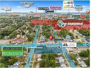 18611 Joy Rd, Detroit, MI - Vue aérienne vue de carte