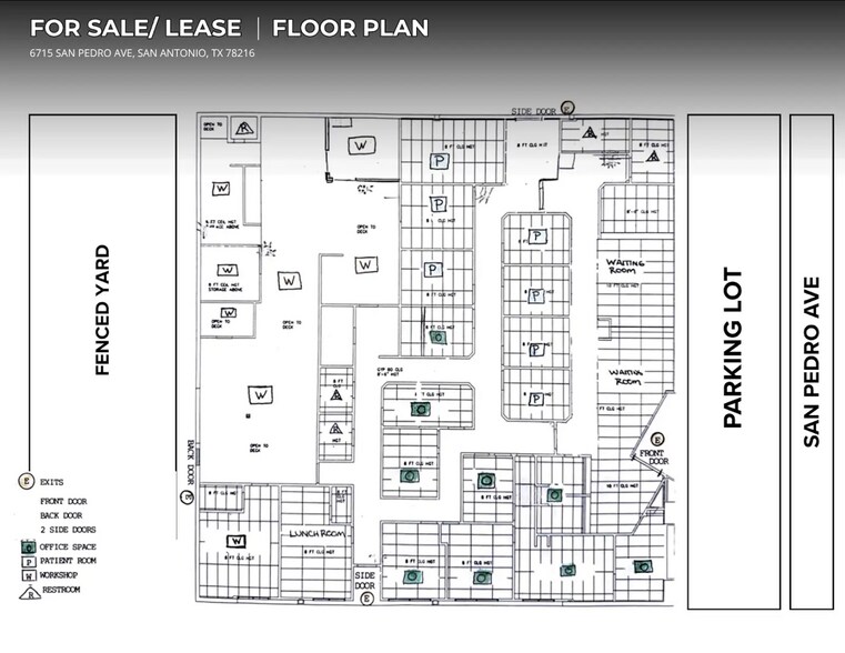 6715 San Pedro Ave, San Antonio, TX à vendre - Plan d’étage – Image 2 sur 14