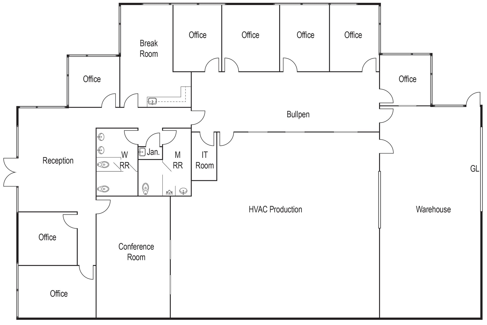 8291 Aero Pl, San Diego, CA à louer Plan d’étage– Image 1 sur 1