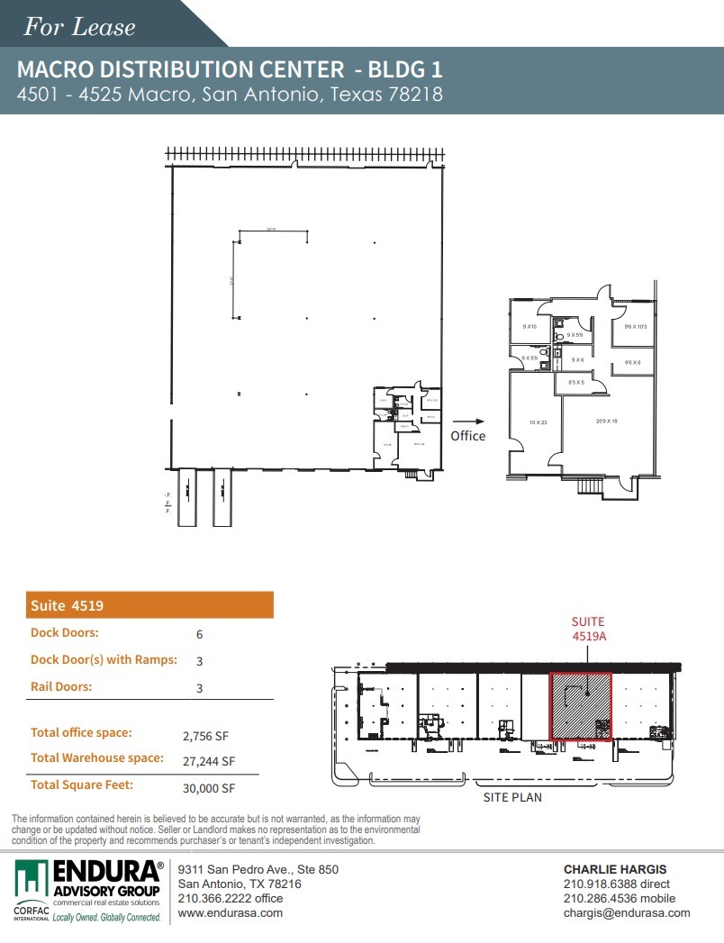 4501-4727 Macro, San Antonio, TX à louer Plan d’étage– Image 1 sur 1