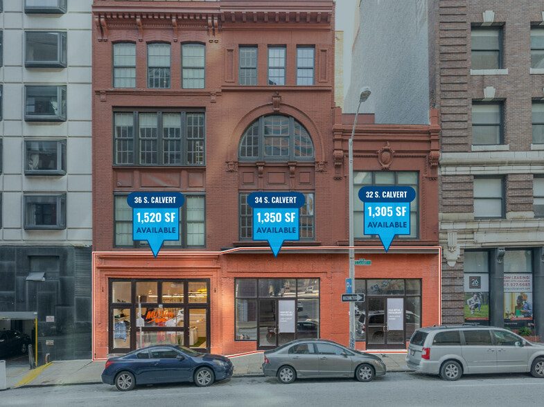 32-36 S Calvert St, Baltimore, MD à louer - Photo de l’immeuble – Image 3 sur 6