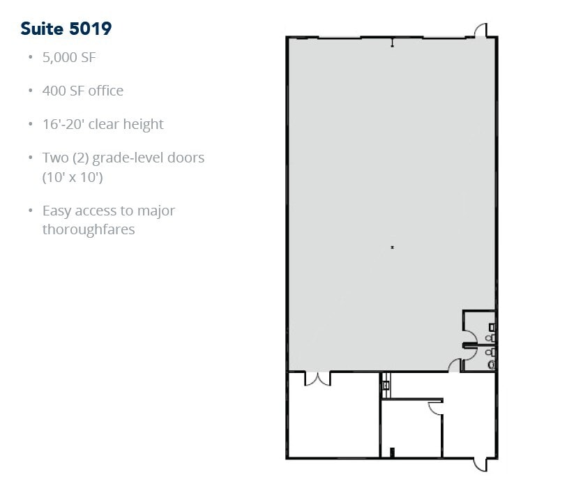 5029-5047 Martin Luther King Fwy, Fort Worth, TX à louer Plan d’étage– Image 1 sur 1