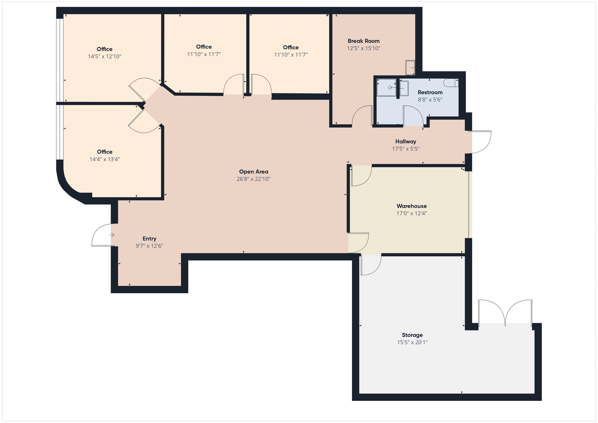 1275 W Roosevelt Rd, West Chicago, IL à louer Plan d’étage– Image 1 sur 11