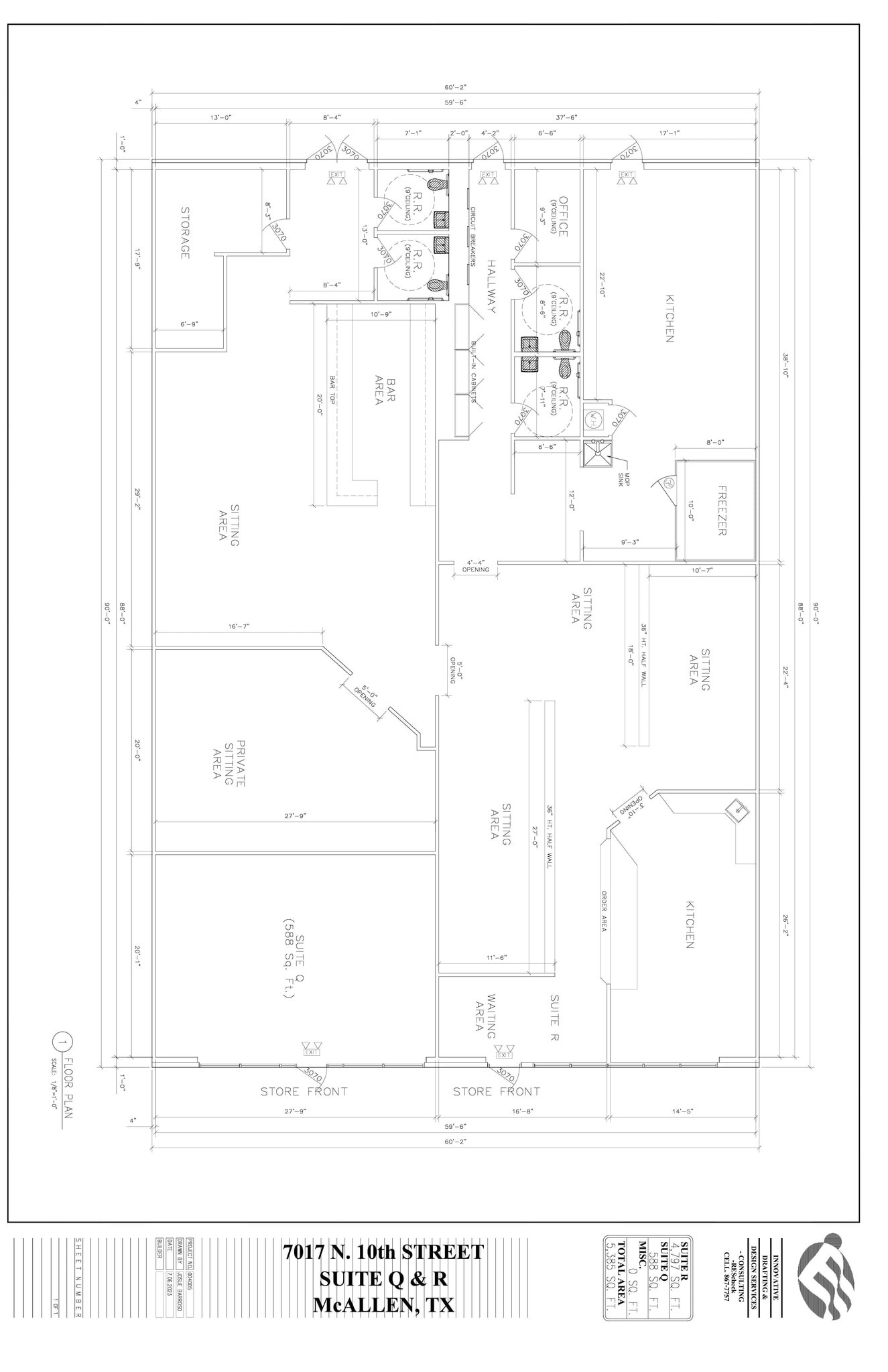 7017 N 10th St, McAllen, TX à louer Plan d’étage– Image 1 sur 1