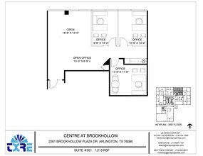 2261 Brookhollow Plaza Dr, Arlington, TX à louer Plan d’étage– Image 1 sur 1
