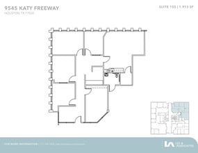 9545 Katy Fwy, Houston, TX à louer Plan d’étage– Image 1 sur 1