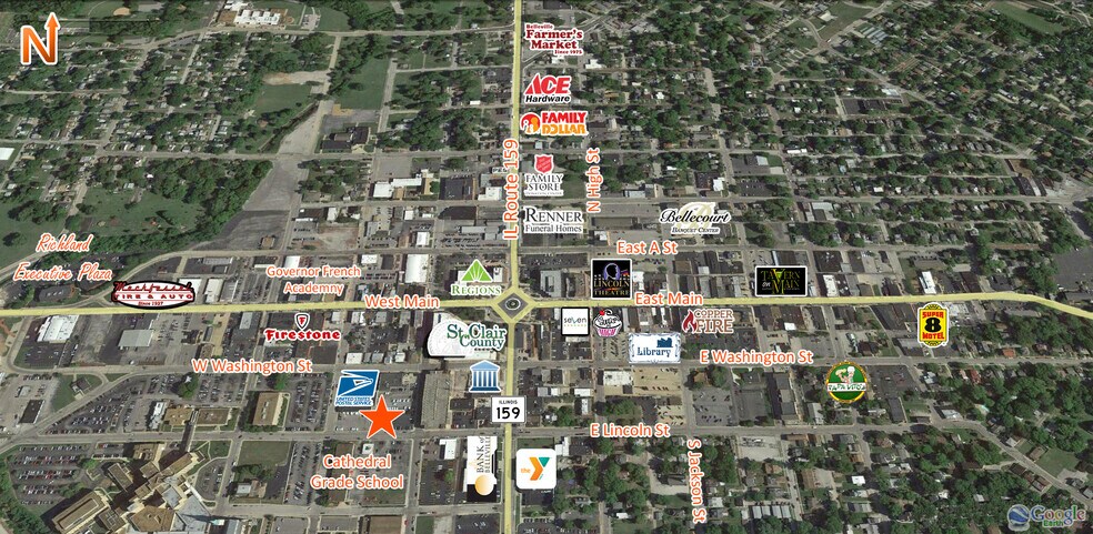 111 W Lincoln St, Belleville, IL à louer - Photo de l’immeuble – Image 2 sur 4