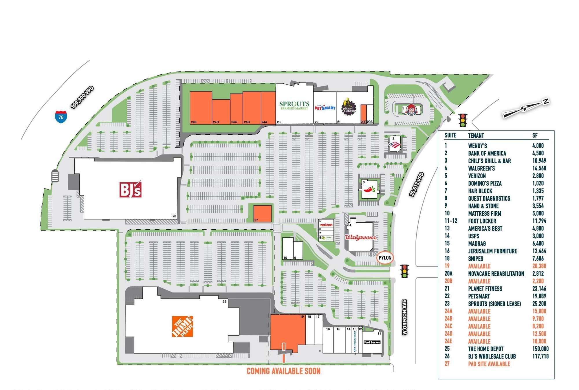 2200 W Oregon Ave, Philadelphia, PA à louer Plan de site– Image 1 sur 2