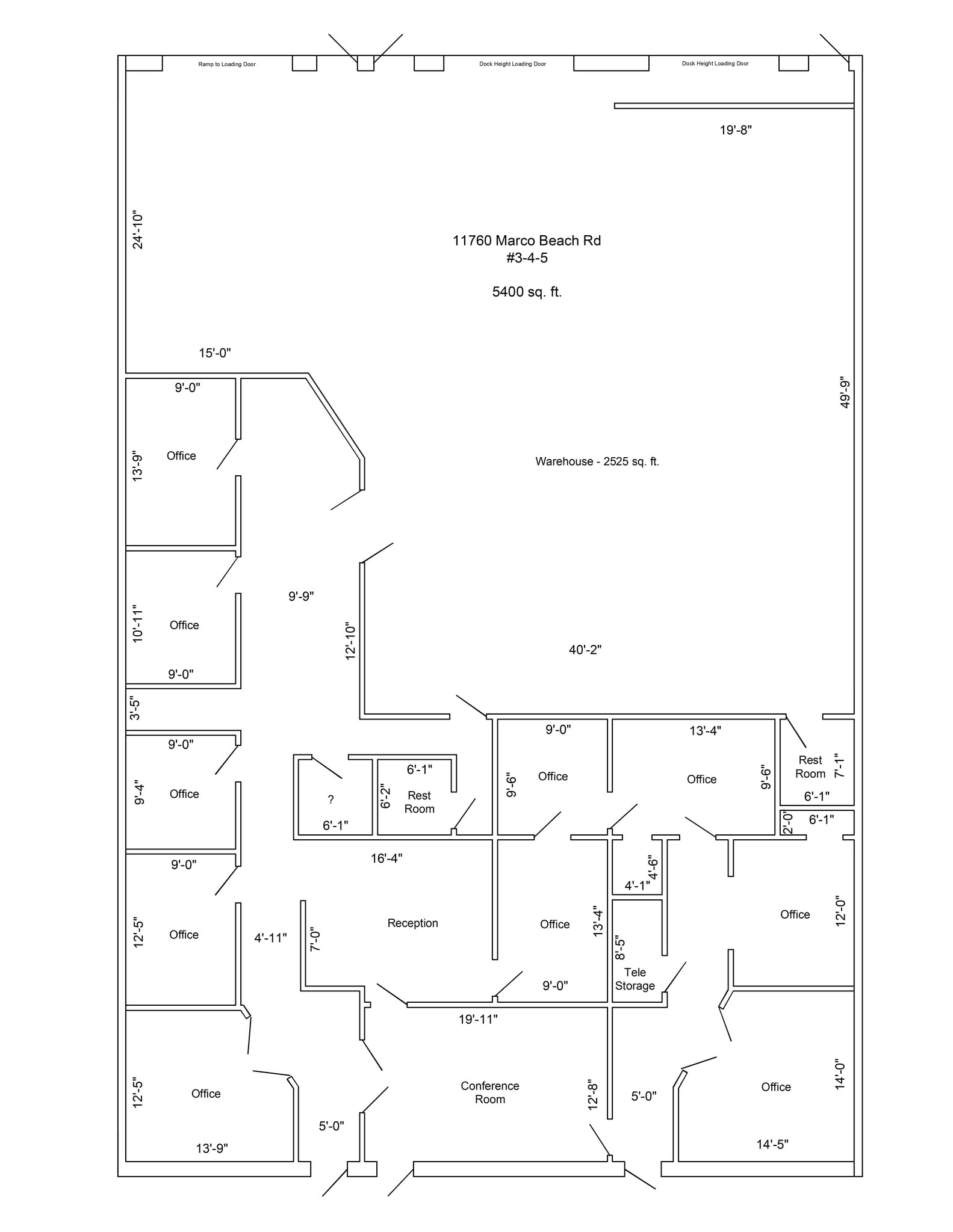 11762 Marco Beach Dr, Jacksonville, FL à louer Plan de site– Image 1 sur 1