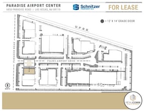 6850-6870 Paradise Rd, Las Vegas, NV à louer Plan de site– Image 2 sur 4