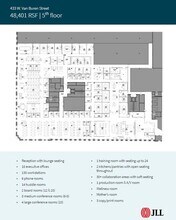 433 W Van Buren St, Chicago, IL à louer Plan d’étage– Image 2 sur 11