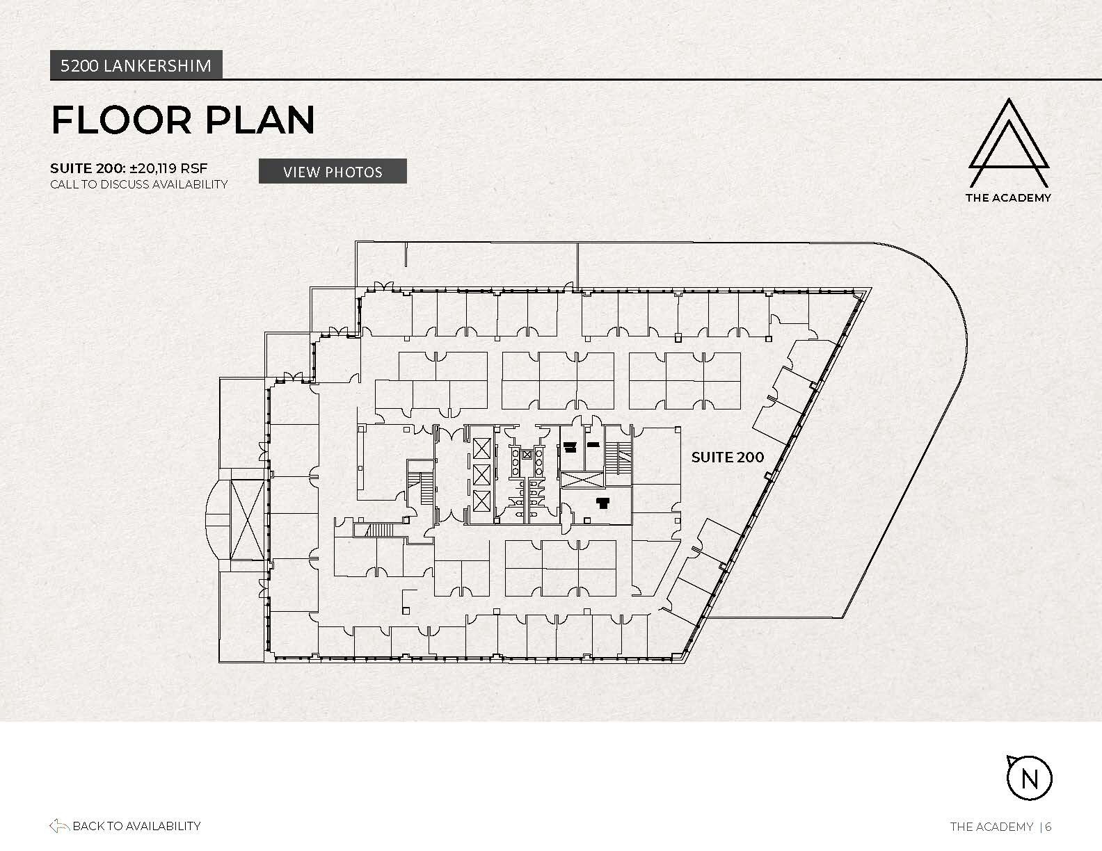5200 Lankershim Blvd, North Hollywood, CA à louer Plan d’étage– Image 1 sur 1