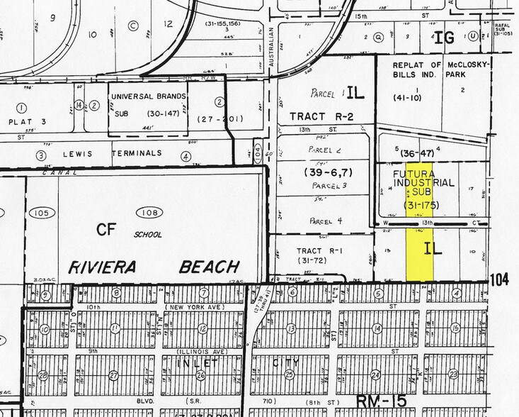 863 W 13th Ct, Riviera Beach, FL à vendre - Plan cadastral – Image 2 sur 13