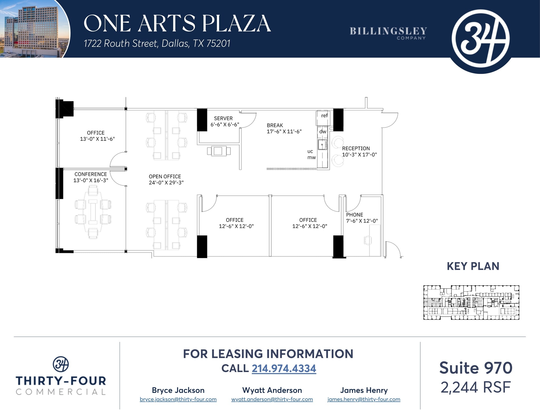 1722 Routh St, Dallas, TX à louer Plan de site– Image 1 sur 1