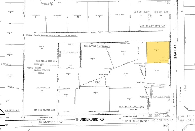 6750 W Thunderbird Rd, Peoria, AZ à vendre - Plan cadastral – Image 2 sur 2