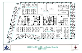 1555 Peachtree St, Atlanta, GA à louer Plan d’étage– Image 1 sur 1