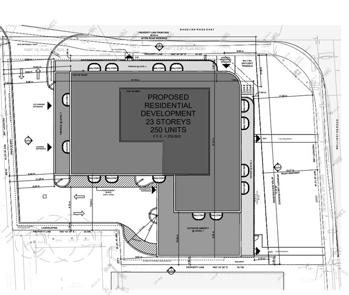 359 Wellington Rd, London, ON à vendre - Plan de site – Image 2 sur 2