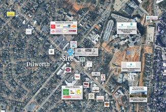 1301 East Blvd, Charlotte, NC - VUE AÉRIENNE  vue de carte