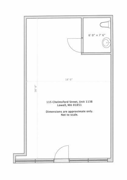 115 Chelmsford St, Lowell, MA à louer - Plan d’étage – Image 2 sur 3