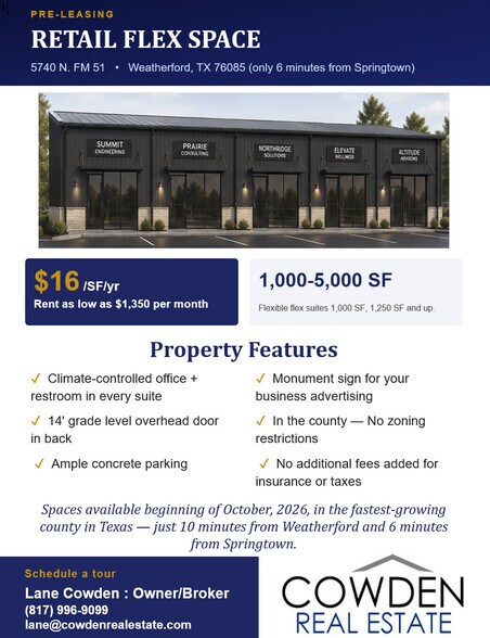 5744 N FM 51, Weatherford, TX à louer - Photo de l’immeuble – Image 1 sur 2