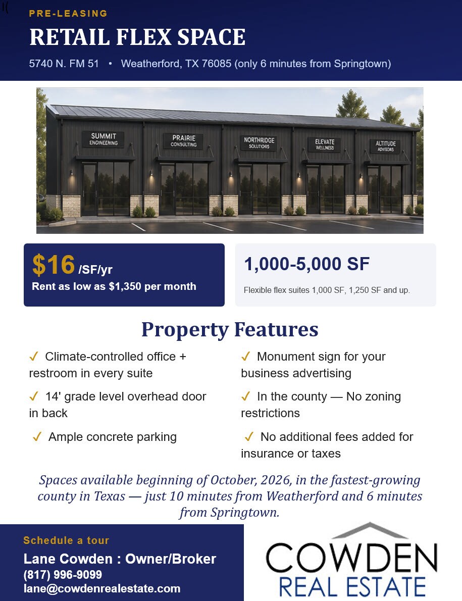 5744 N FM 51, Weatherford, TX à louer Photo de l’immeuble– Image 1 sur 3