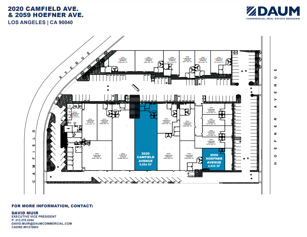 2000-2032 Camfield Ave, Commerce, CA à louer Plan d’étage– Image 1 sur 1