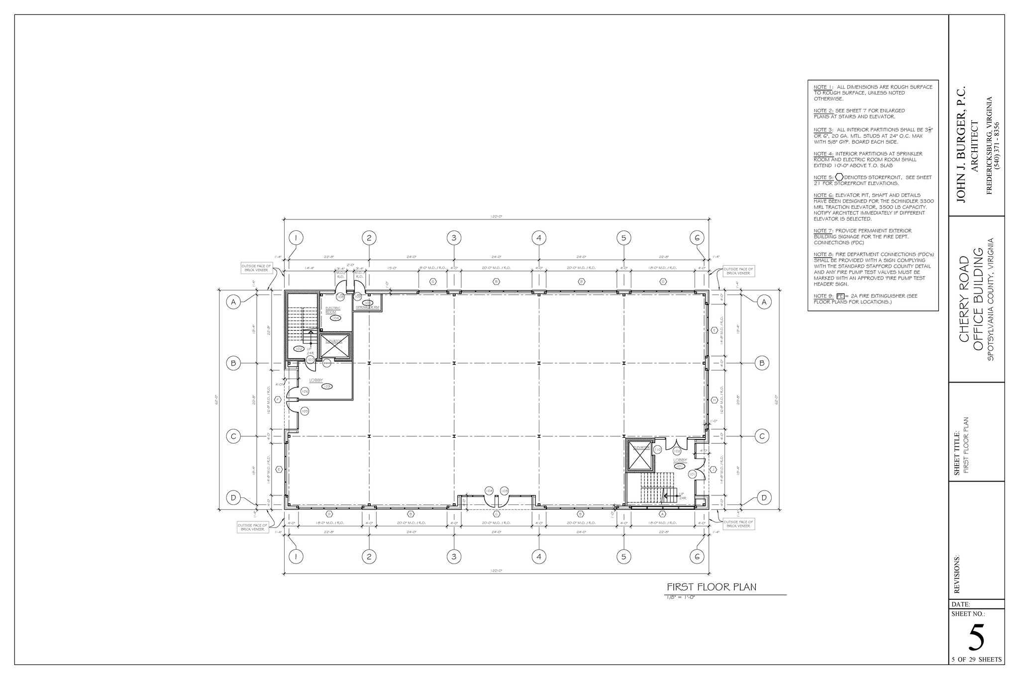 Cherry Road, Fredericksburg, VA à louer Plan d’étage– Image 1 sur 2
