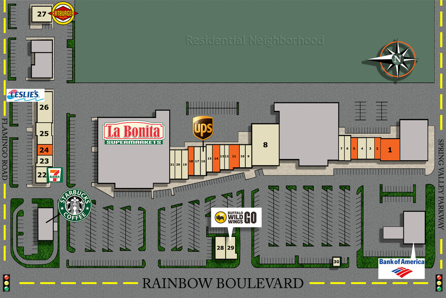 4120-4298 S Rainbow Blvd, Las Vegas, NV à louer - Plan de site – Image 2 sur 2