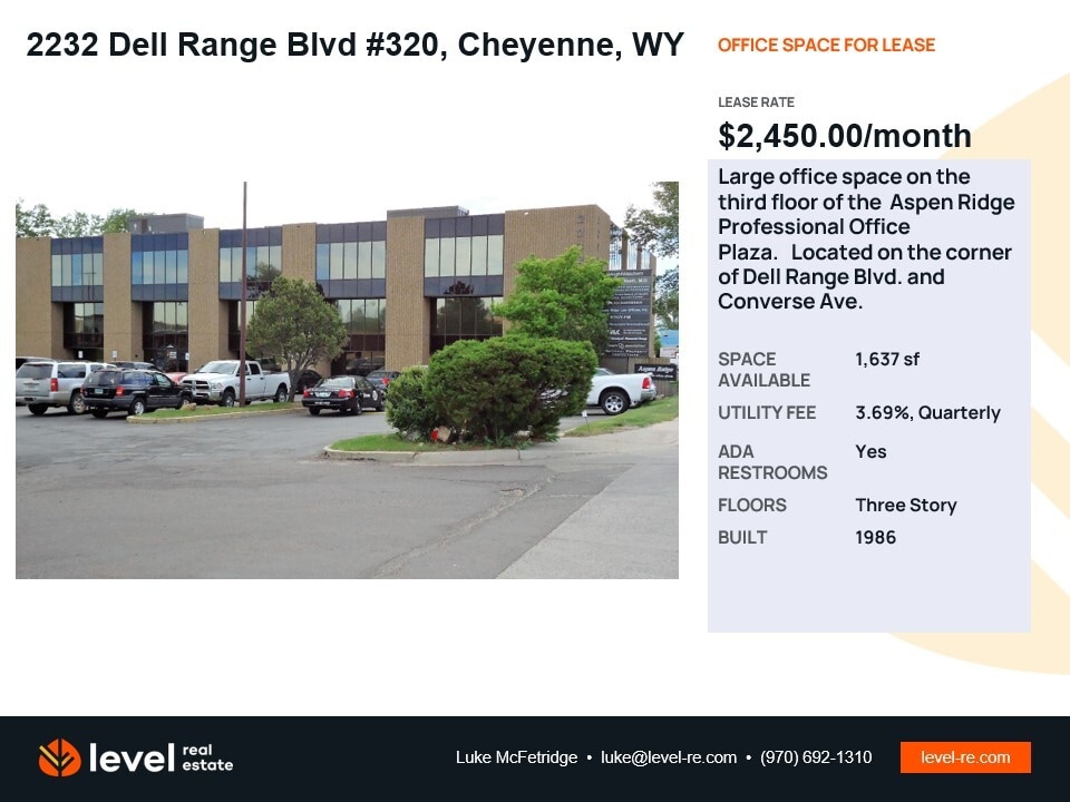 2232 Dell Range Blvd, Cheyenne, WY à louer Photo de l’immeuble– Image 1 sur 2
