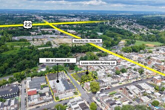 801 W Greenleaf St, Allentown, PA - Vue aérienne vue de carte