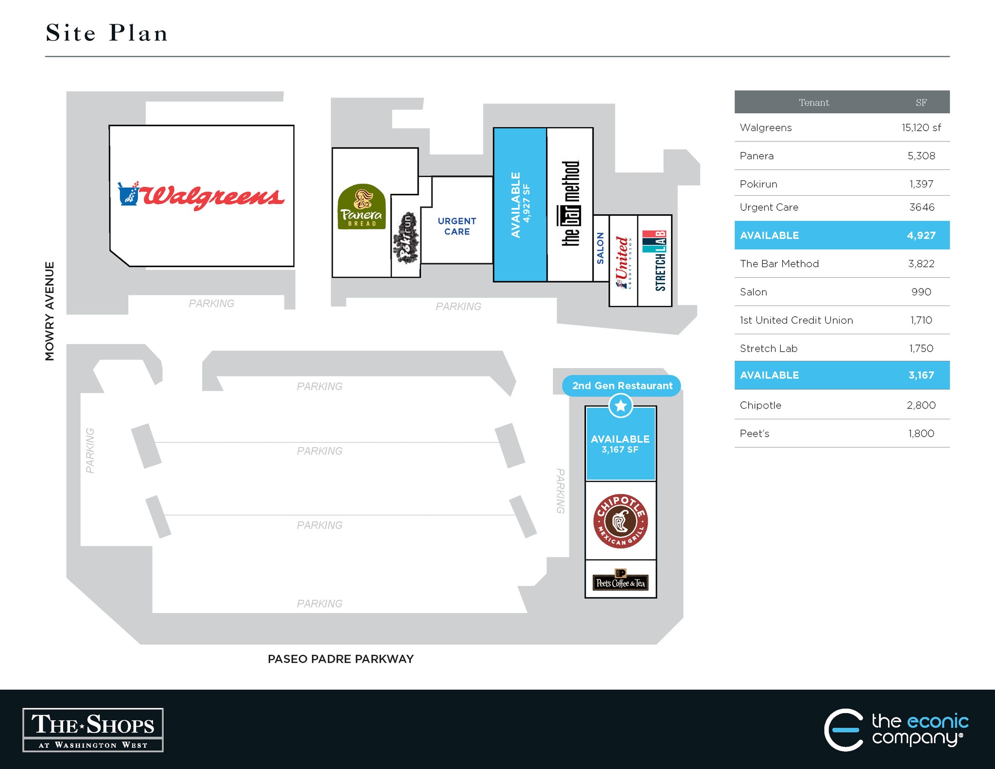2600-2780 Mowry Ave, Fremont, CA à louer Plan de site– Image 1 sur 1