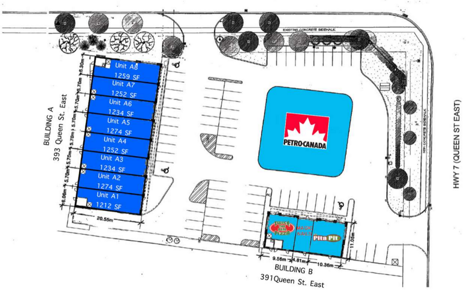 391 Queen St, Halton Hills, ON à louer - Plan de site – Image 2 sur 2