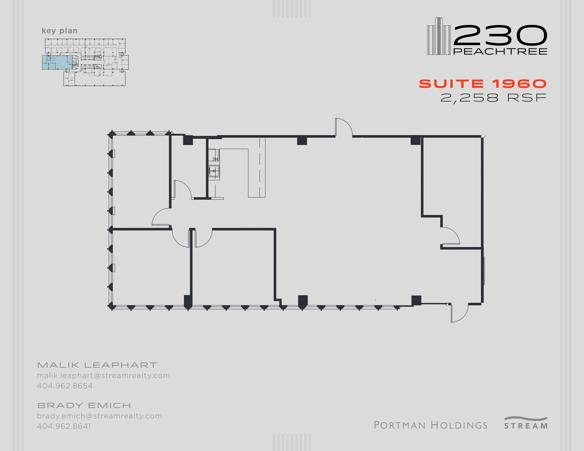 230 Peachtree St NW, Atlanta, GA à louer Plan de site– Image 1 sur 1
