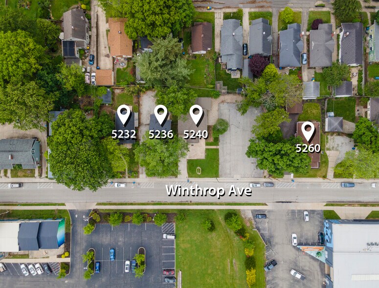 Broad Ripple Investment Portfolio portefeuille de 4 biens à vendre sur LoopNet.fr - Aérien – Image 2 sur 11